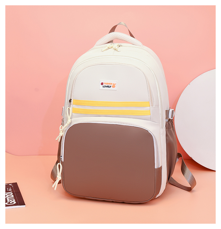 新款超大容量学生包男女同款双肩包高颜值简约初高中校园书包详情图23