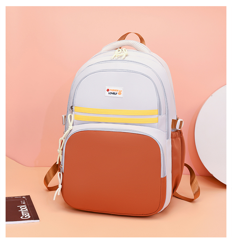 新款超大容量学生包男女同款双肩包高颜值简约初高中校园书包详情图26