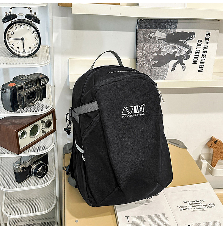 蓝色背包 便携轻便款 休闲旅行包详情图41