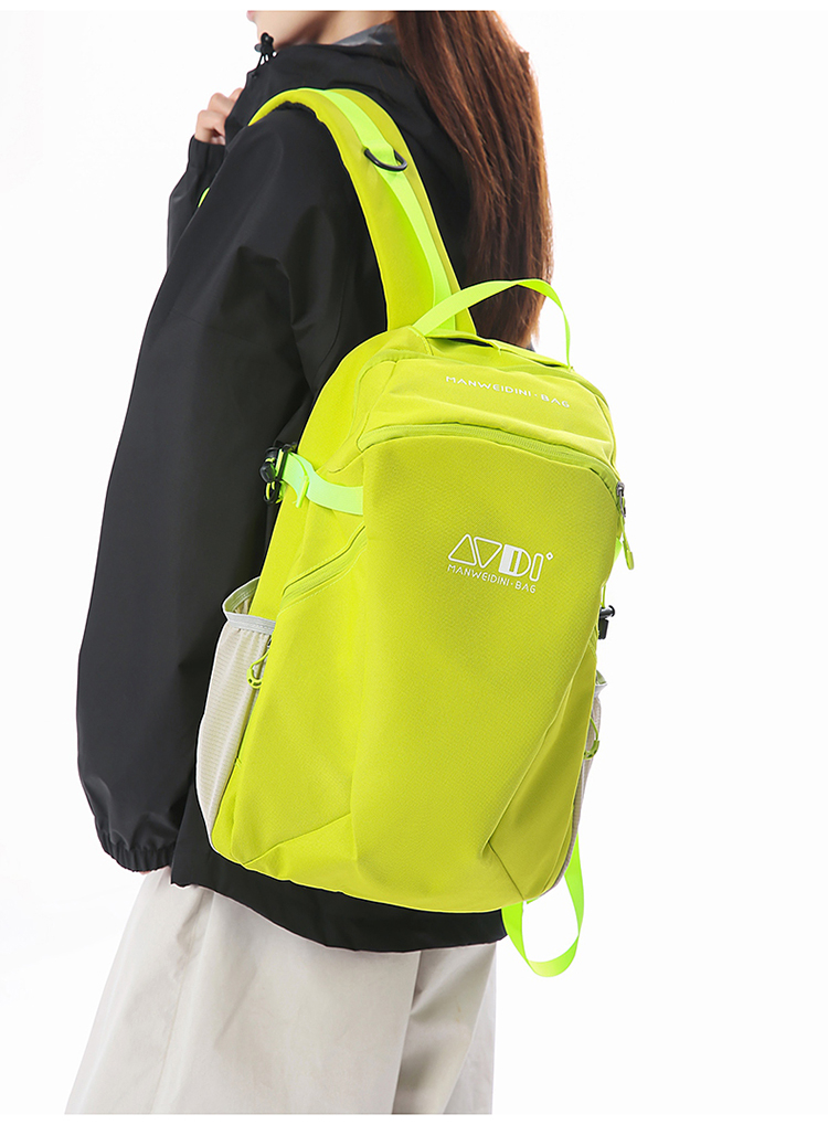 蓝色背包 便携轻便款 休闲旅行包详情图31